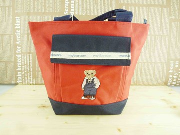 【震撼精品百貨】泰迪熊 Mothercarer 側背袋- 紅色 (小) 震撼日式精品百貨