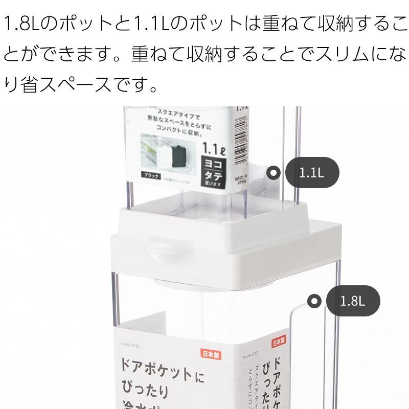 送料無料 ピッチャー 1.1L お茶 麦茶 ポット 水差し 冷水筒 ジャグ