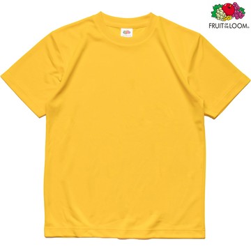 FRUIT OF THE LOOM 水果牌 DY9000 NG 吸濕排汗 4.1OZ 素T 短T (黃色)