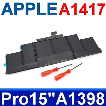 (副廠) APPLE 蘋果 A1417 電池 A1398 適用型號 MacBook Pro Retina 15 ME664 ME665 MC975 MC976 xx/A 系列