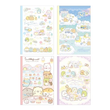 【第2件0元】角落生物-小夥伴 32K方格厚筆記本E-甜點/茶會/星空/玩耍