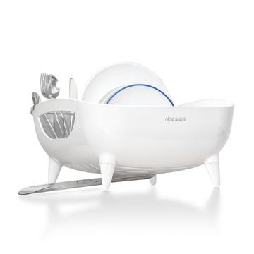 Nineware 餐具瀝水架 Volume Series Compact  1層  白色  1個