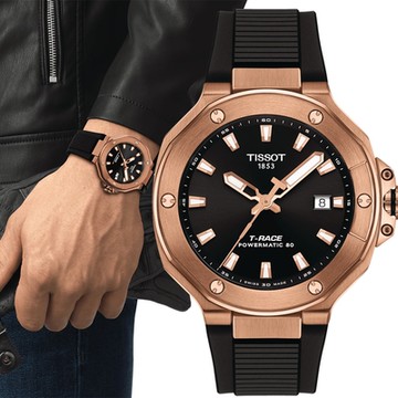 TISSOT 天梭 官方授權 T-Race 摩托車元素 動力儲存80小時機械錶 1212購物節 送禮推薦-41mm T1418073705100