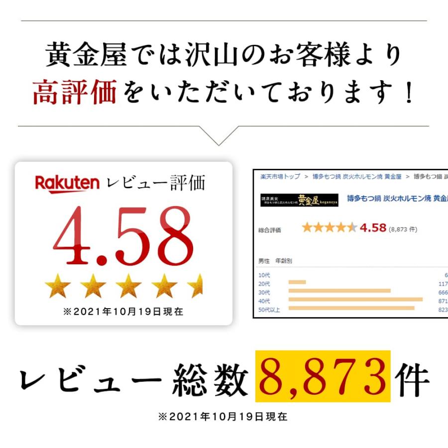 もつ鍋 黄金屋特製「メガ盛りもつ鍋セット」 厳選国産牛もつ500g  お取り寄せグルメ