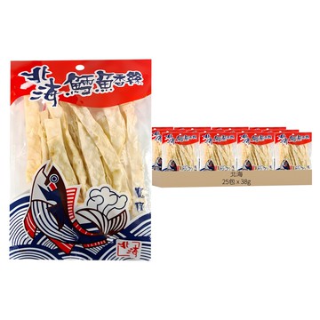 北海 鱈魚香絲 寬條  38g  25包