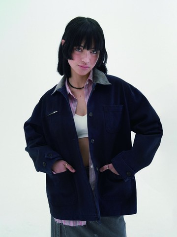 Vintage Work Blazer (Navy)