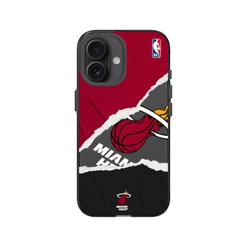 iPhone 16 Clear (相機按鈕) 酷墨灰 - NBA - 熱血系列-邁阿密熱火 Miami Heats - Sweat and Tears