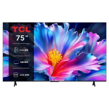 下單10%蝦幣 TCL 75吋 75P6L 4K QLED Google TV 連網液晶 現貨三天內到 可分6期