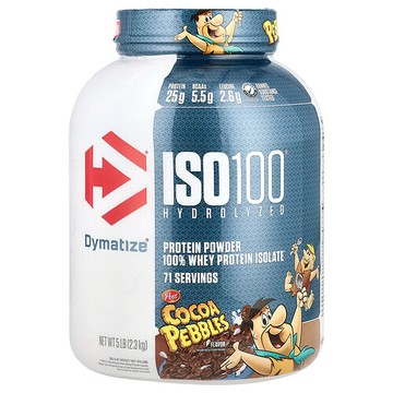 Dymatize, ISO100® Hydrolyzed，全分離乳清蛋白，可可麥片，5 磅（2.3 千克）