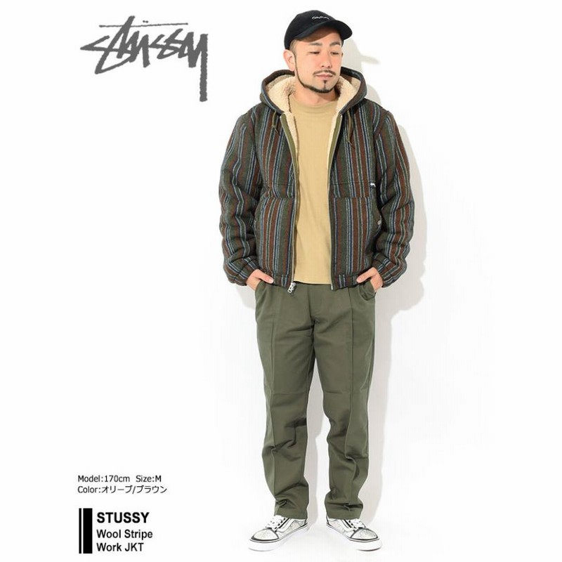 ステューシー ジャケット STUSSY メンズ & レディース Wool Stripe Work ( stussy JKT ワークジャケット アウター  115606 USAモデル 正規 ) | LINEブランドカタログ