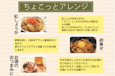 特選黒毛和牛 熊野牛 牛丼の具 3Pセット  