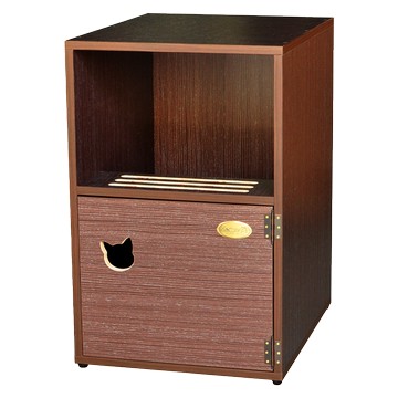 momocatw80直立貓砂櫃 - 三款木色