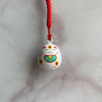 水琴鈴吊飾-招財貓-雙面圖案