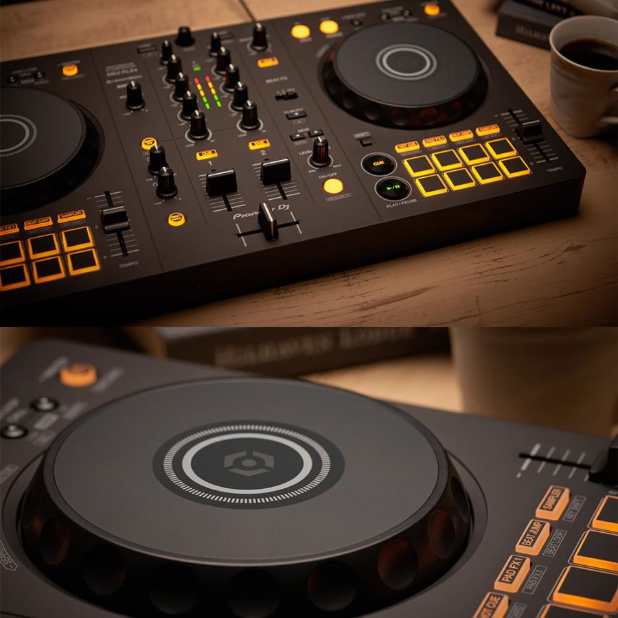 Pioneer DJコントローラー DDJ-FLX4   ヘッドホン ATH-S100   PCスタンド   ダストカバー セット《rekordbox   Serato DJ Lite 対応》