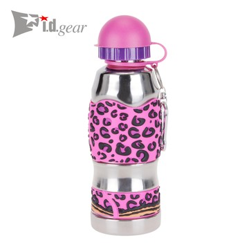 美國i.d.gear兒童不鏽鋼水壺-熱火豹紋480CC B-2MST035