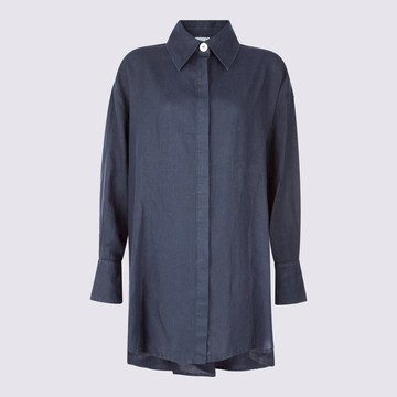 Malo Black Linen Shirt
