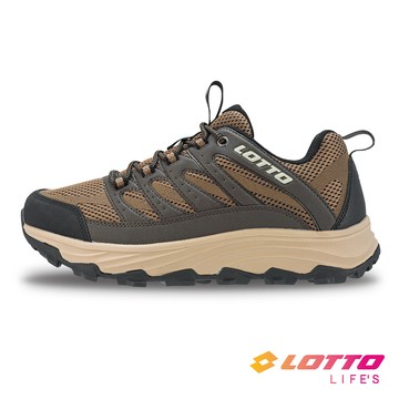 【LOTTO 義大利】男 寬楦 CT330 防潑水登山鞋(褐/棕-LT5AMO9231)