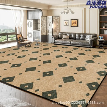 【輕奢免打理】復古地毯 客廳地毯 臥室地毯 床邊毯 法式中古風 加密編織 防滑底背 提升家居格調