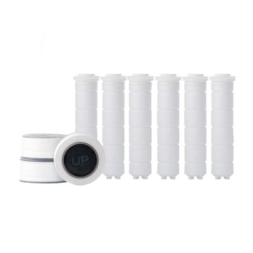 ATOJET 潔淨廚房手持式身體補充濾芯6入 + 蓮蓬頭濾芯3入組  1個  白色