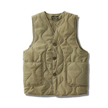 夾棉復古馬甲男阿美咔嘰復刻多口袋彎月內膽外套冬季保暖內搭馬夾