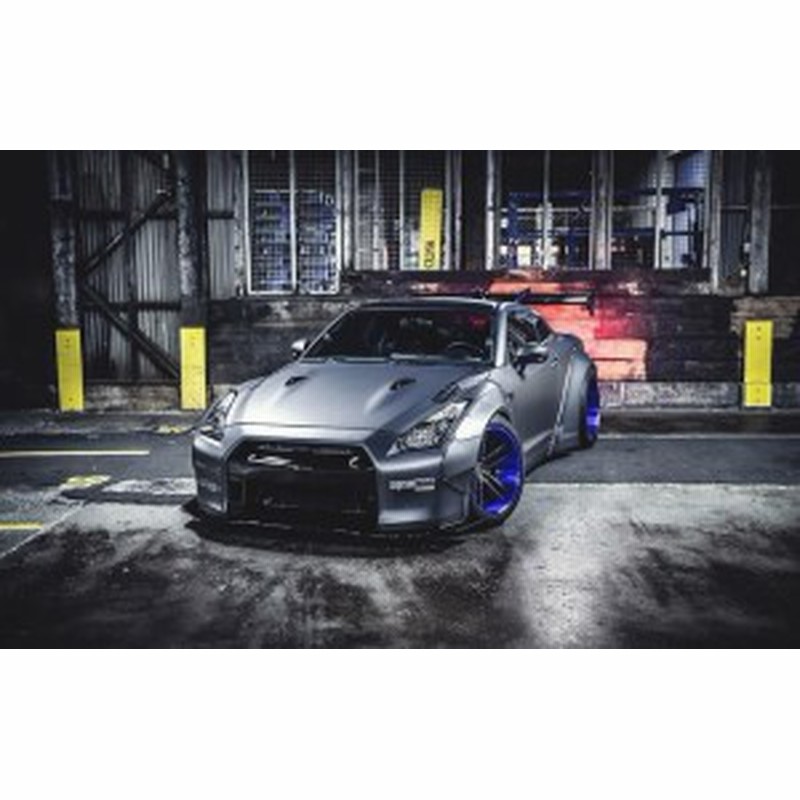 絵画風 壁紙ポスター 日産 Gt R R35 リバティーウォーク シルバー キャラクロ Nr35 015w2 ワイド版 603mm 376mm 通販 Lineポイント最大5 0 Get Lineショッピング