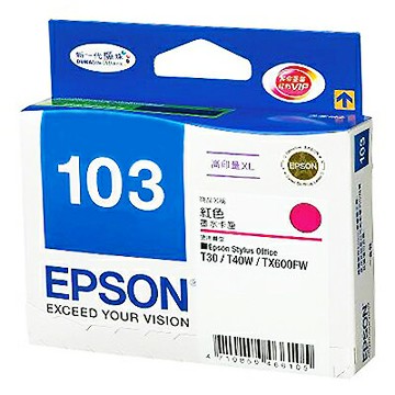【文具通】EPSON T103350 墨水匣.紅NO.103 R1010506【APP滿額下單4%點數(單一帳號最高1500點)】5/31止