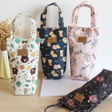 優質加厚可愛的防水牛津布學生水杯袋杯套傘套雨傘包小拎包水壺包