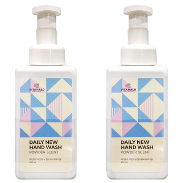 VITAHALO Daily New 泡泡洗手慕斯 爽身粉香 490mL  2瓶