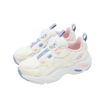 [ACS] Skechers 休閒鞋 Stamina Airy 中大童 米白 藍 旋鈕 緩震 運動鞋 319090LNTMT