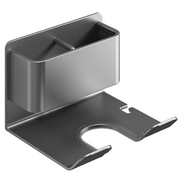 i life 多功能吹風機收納架 槍灰 免打孔壁掛式浴室收納置物架  1個