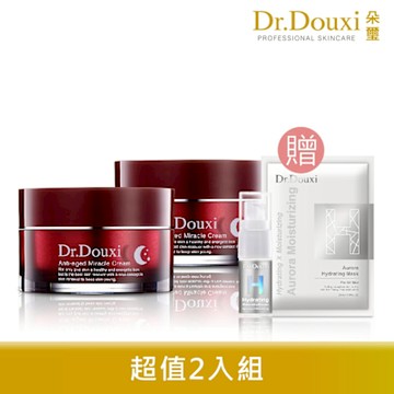 Dr.Douxi 朵璽 凍齡熬夜奇蹟霜50ml+玻尿酸精華5ml+保水面膜1片