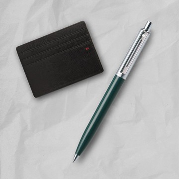 【SHEAFFER】Sentinel 系列 哨兵原子筆 綠+經典卡夾禮盒 免費刻