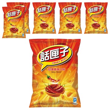 波卡 話匣子 玉米片 勁爆香辣  52g  6包