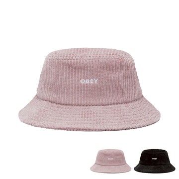 OBEY 燈芯絨 漁夫帽 OBEY BOLD CORD BUCKET HAT 多色 漁夫帽 帽子【TCC】