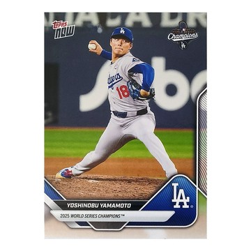 【Topps】山本由伸 球員卡(附保護套) 2025 Now 道奇隊世界冠軍 YOSHINOBU YAMAMOTO #WS-10 MLB棒球 生日禮物 好友禮物 收藏品 運動周邊