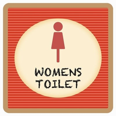 9x9cm トイレ 御手洗 Toilet トイレマーク レトロ デザイン Womens ピクトサイン ステッカー シール カッティングシート 塩ビ製 通販 Lineポイント最大get Lineショッピング