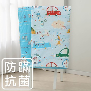 鴻宇 HongYew - 防蹣抗菌100%美國棉兒童涼被 四季被-時光旅程-藍