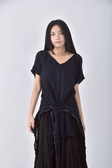 (S) if n寬鬆藍色洋裝