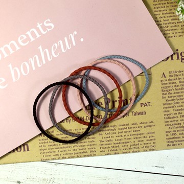 Bijoux C.韓製細麻花髮束5入（顏色隨機出貨）
