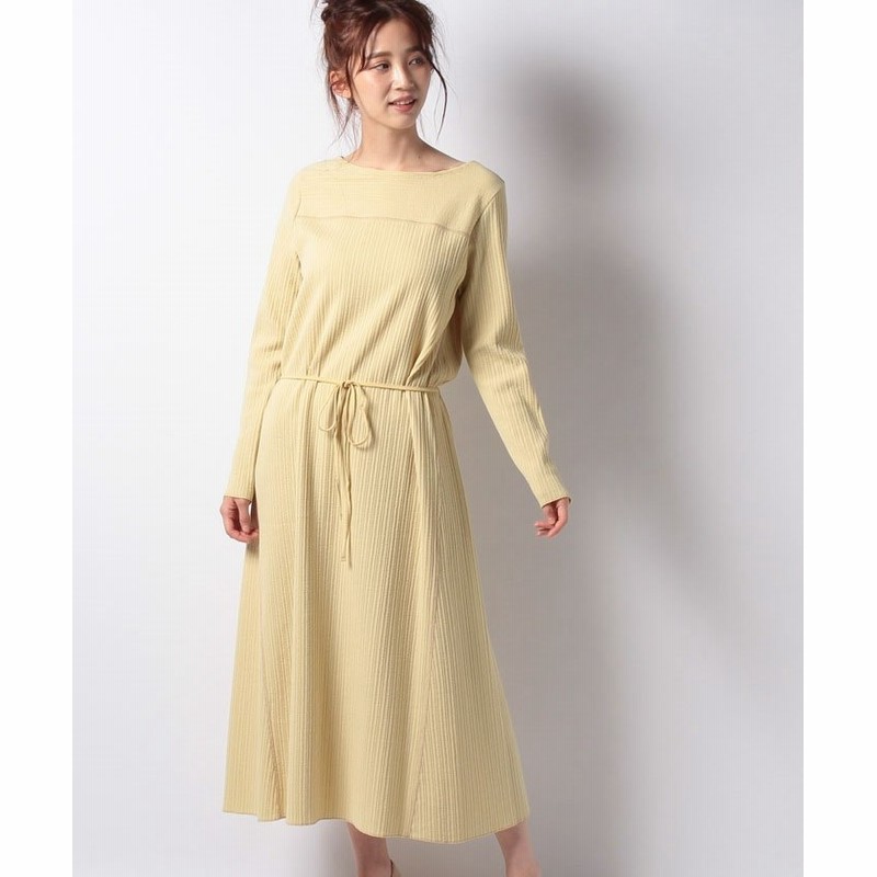 Ships Women Outlet シップス ウィメン アウトレット Ec限定 リブカットワンピース レディース イエロー 通販 Lineポイント最大1 0 Get Lineショッピング