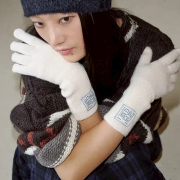 韓國 KHIHO 針織保暖手套 - 灰色