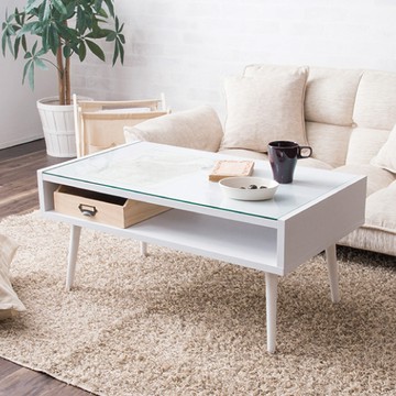 極簡玻璃咖啡桌(3色)【台灣製】