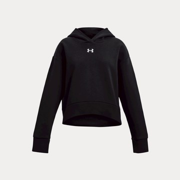 UA 女童 Rival Fleece Crop 長袖帽T 人氣新品