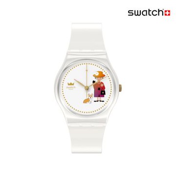 Swatch HOW MAJESTIC 英國女皇紀念錶/變色日曆輪/瑞士製造 GZ711 (34mm)