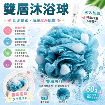 台灣出貨🚀免運 沐浴球 浴花 泡泡浴球 按摩沐浴球 洗澡球 起泡球 搓澡球 綿密泡沫 加大加厚 牢固不易散 刷背 去角質