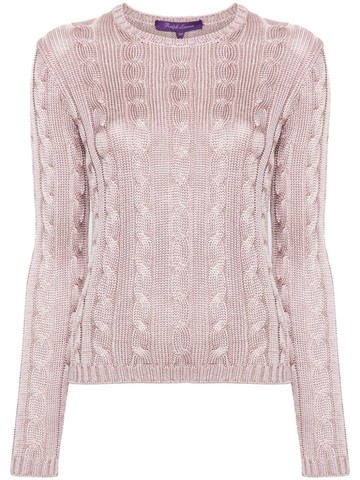 Ralph Lauren Collection - cable-knit silk jumper - women - Silk - L - Pink