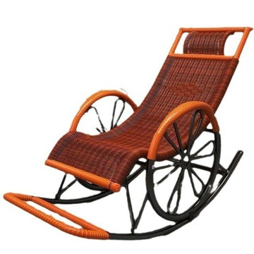 懶人搖搖椅藤躺椅老爺椅大人午休老人專用家用沙發戶外陽臺休閑椅[010209DD]