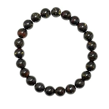 【喨喨飾品】8mm鐵虎眼(罕見品)避邪招財手鍊 A832