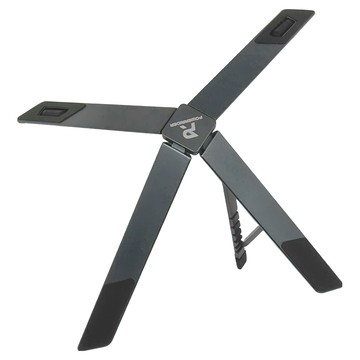 POWERRIDER X型鋁合金折疊筆電支架 PH306 口袋精靈 超小體積 穩固耐用 高效散熱 三角穩定 可承重10kg 隨心調節 姿勢更舒適  深空灰  1個