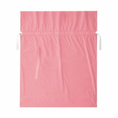 （まとめ）店研創意 ストア・エキスプレス 梨地リボン付ギフトバッグ ピンク 45cm 1パック（20枚） 【×5セット】